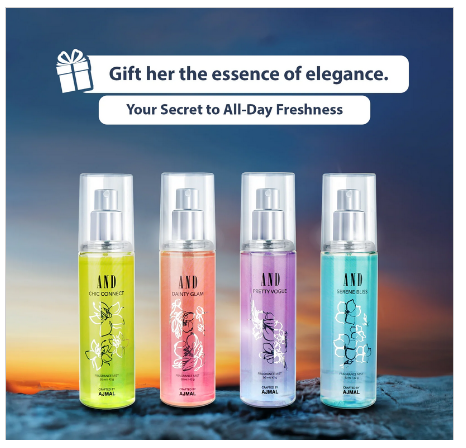 AND EDP Gift Set with Ethereal Dreamer, Love Muse, Eternal Radiance & Mystique Elegance (Pack of 4) 20ml Each For Women